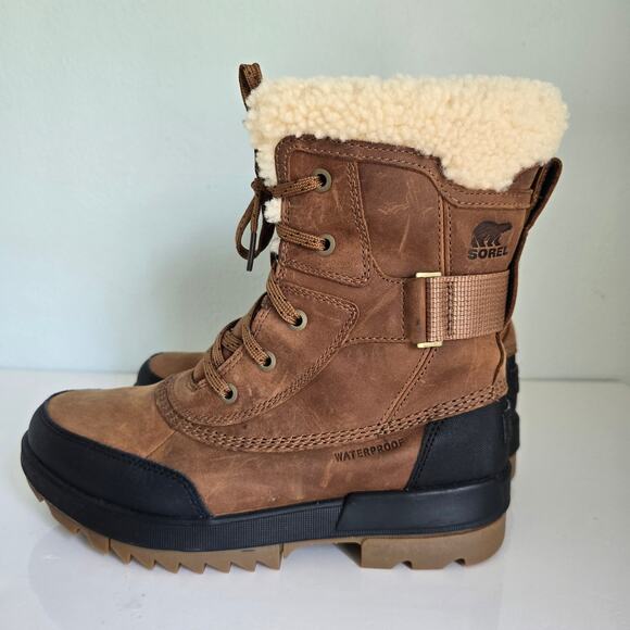 Sorel Tivoli IV Parc Waterproof Boots Women's 7/8 Velvet Tan Wool Gorpcore READ - Picture 5 of 12